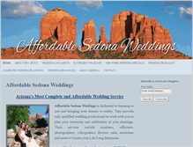 Tablet Screenshot of affordablesedonaweddings.com